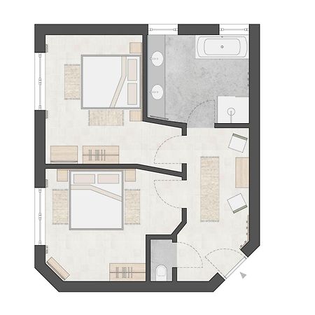 Hotel Garni Hubertushof فس المظهر الخارجي الصورة